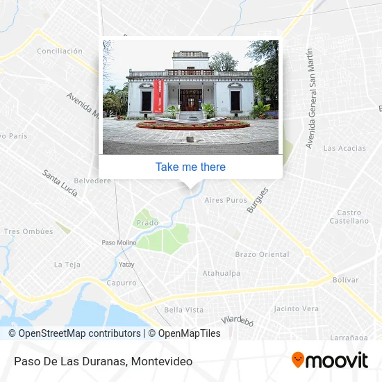 Paso De Las Duranas map