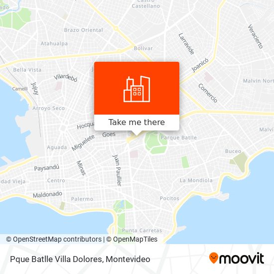 Mapa de Pque Batlle Villa Dolores