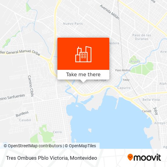 Mapa de Tres Ombues Pblo Victoria