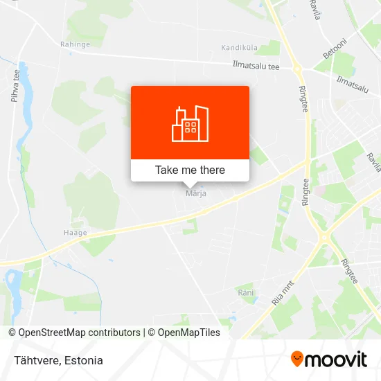 Карта Tähtvere