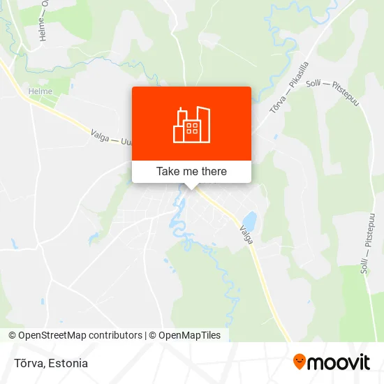 Карта Tõrva