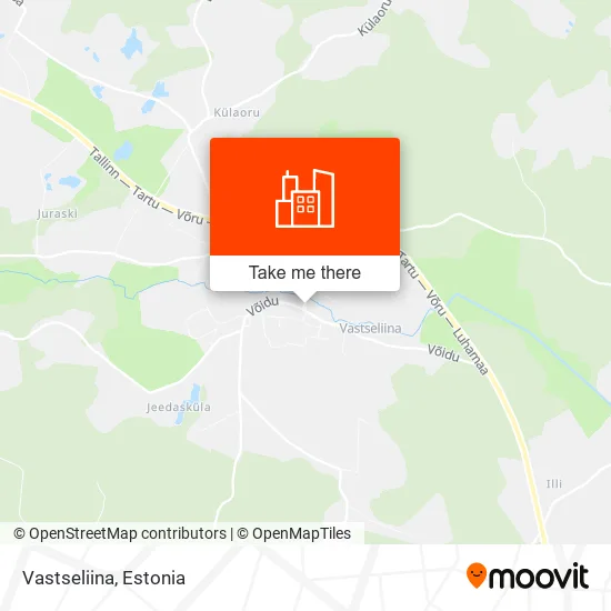 Карта Vastseliina