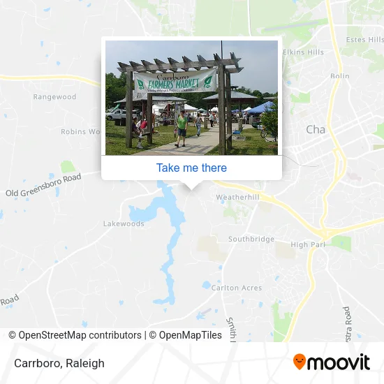 Carrboro map