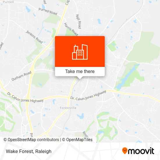 Wake Forest map