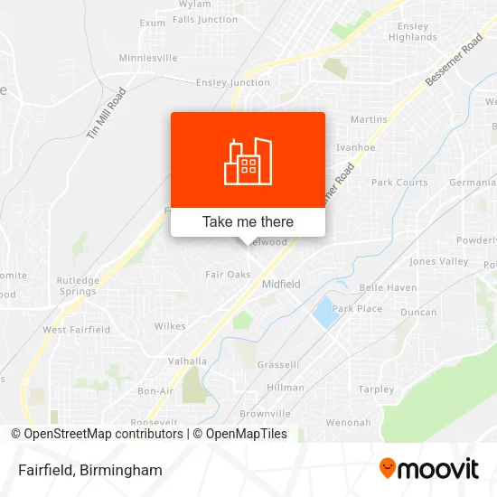 Fairfield map