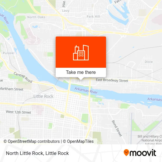 North Little Rock map