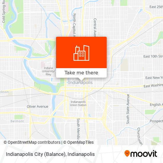Mapa de Indianapolis City (Balance)