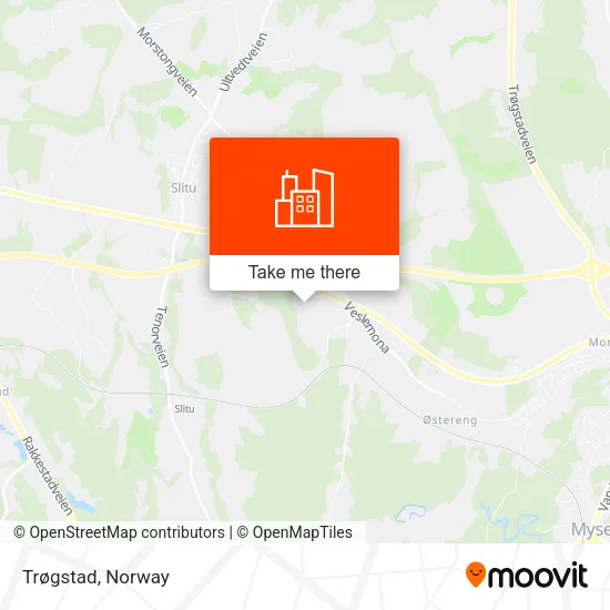 Trøgstad map