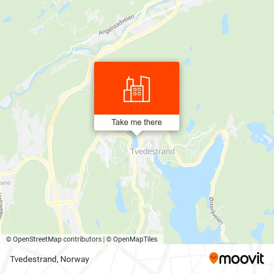 Tvedestrand map