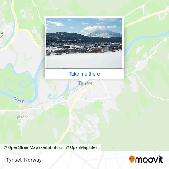 Tynset map
