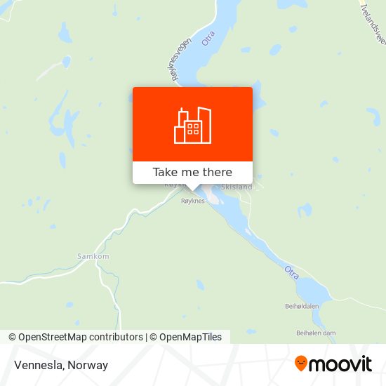 Vennesla map