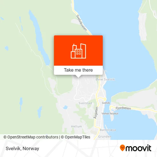 Svelvik map