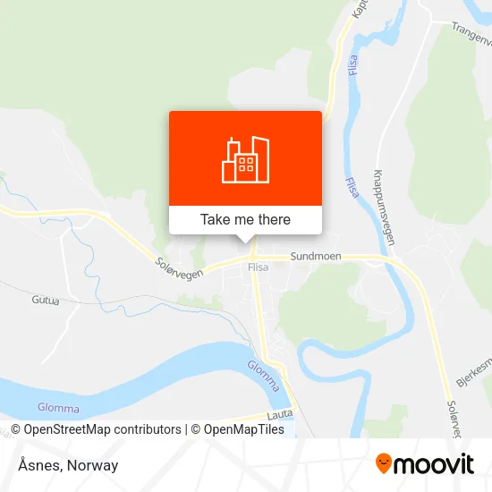 Åsnes map