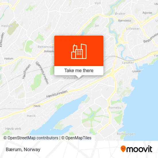 Bærum map