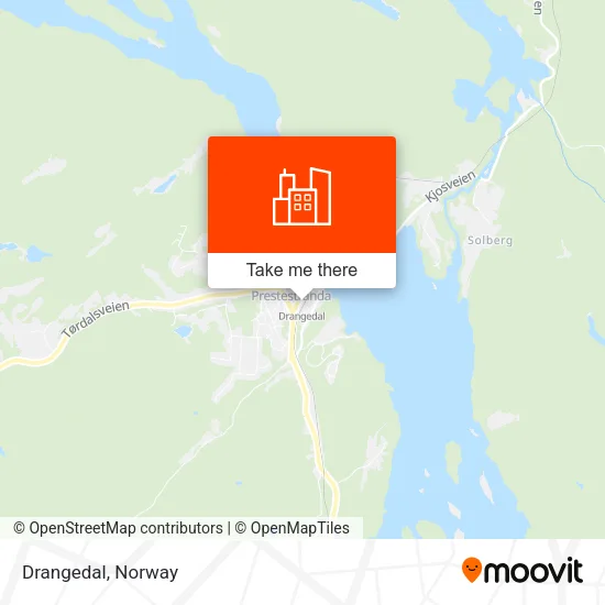 Drangedal map