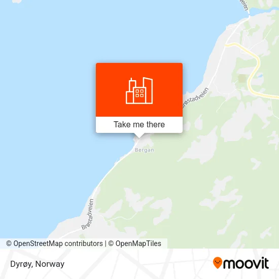 Dyrøy map