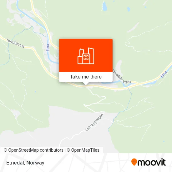 Etnedal map