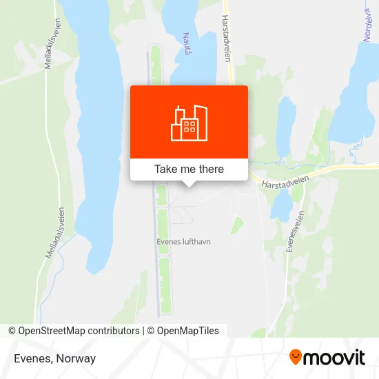 Evenes map