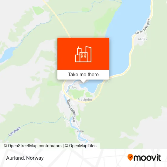 Aurland map