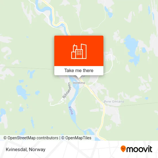 Kvinesdal map