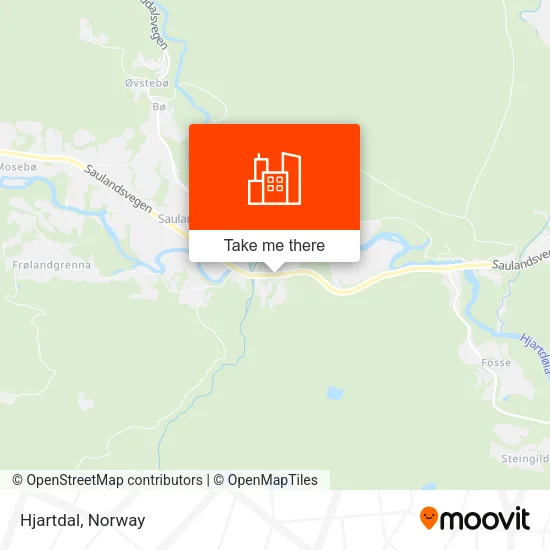 Hjartdal map