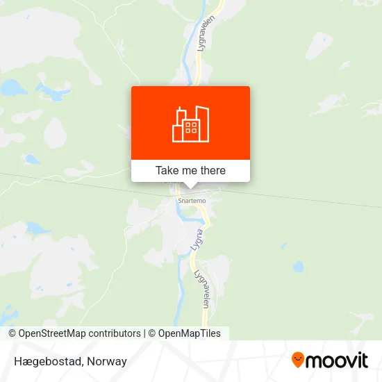Hægebostad map