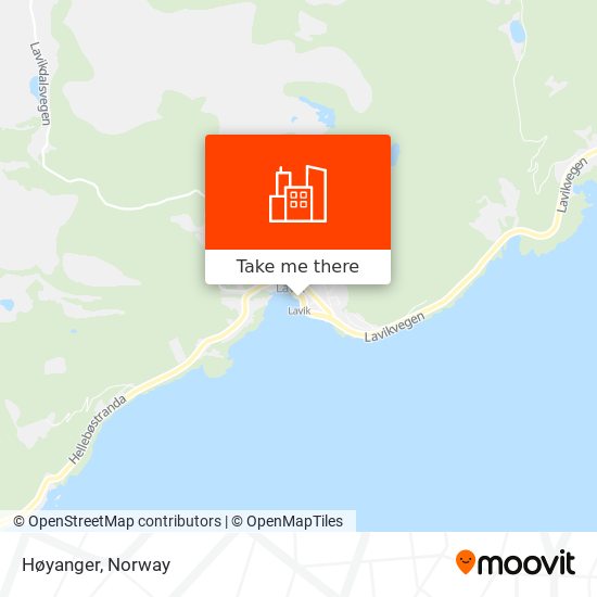 Høyanger map