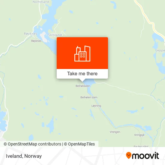Iveland map