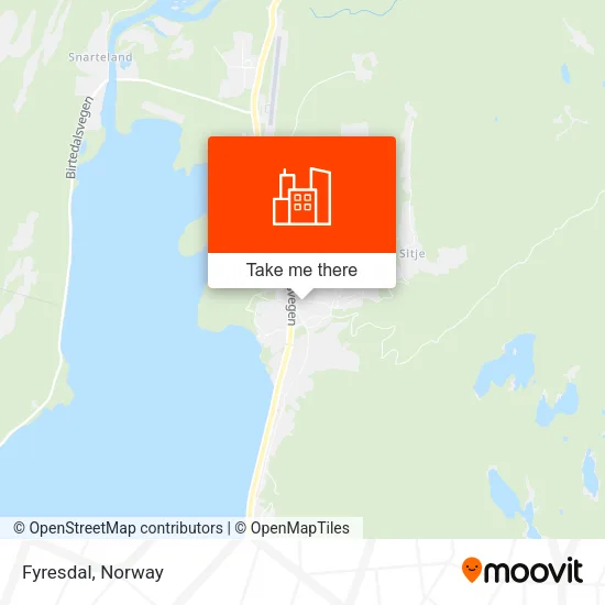 Fyresdal map