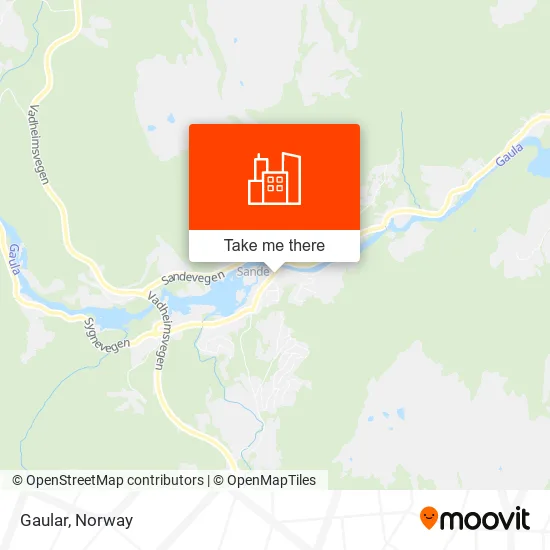 Gaular map