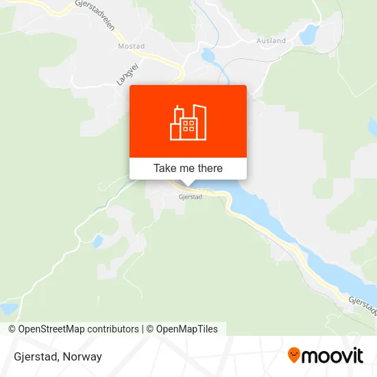 Gjerstad map
