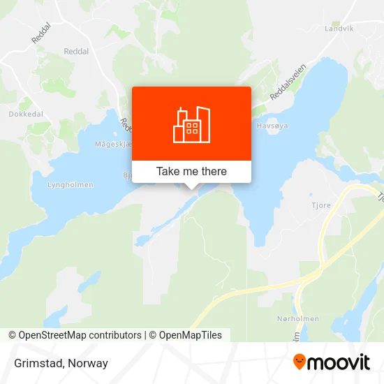 Grimstad map