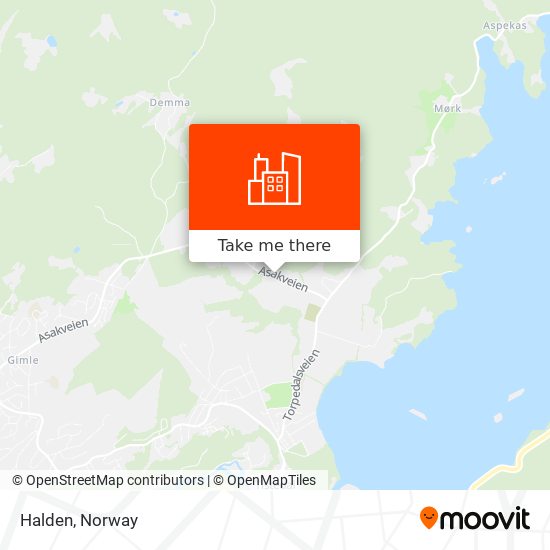 Halden map