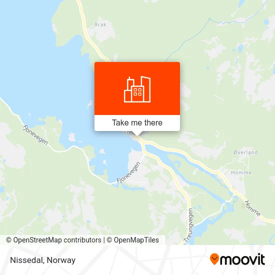 Nissedal map