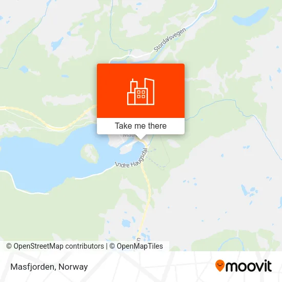 Masfjorden map