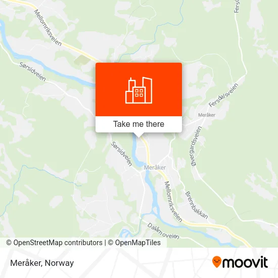 Meråker map