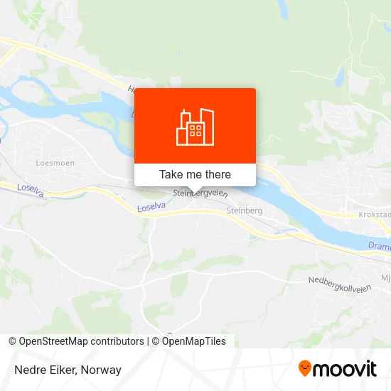 Nedre Eiker map