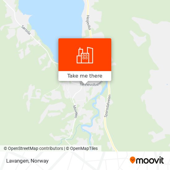 Lavangen map