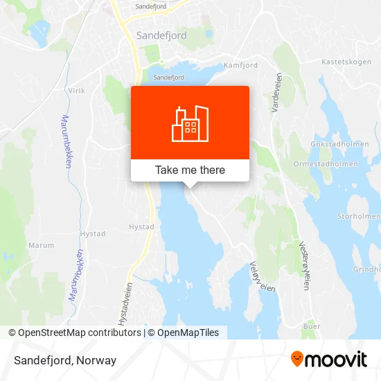 Sandefjord map