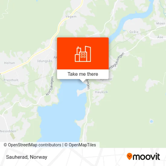 Sauherad map