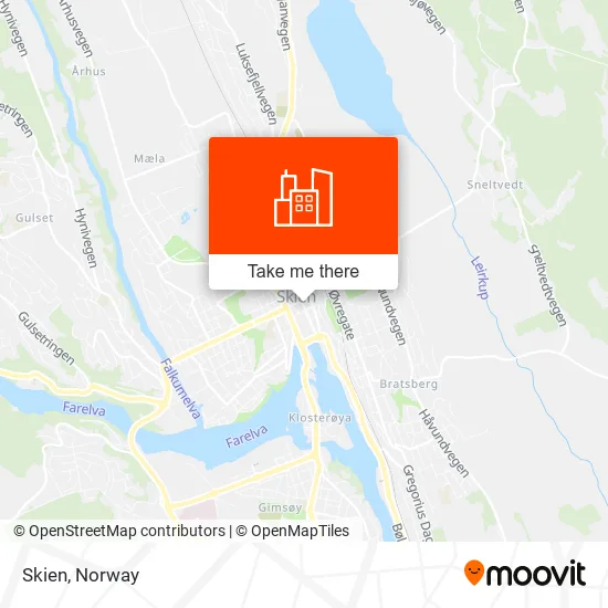 Skien map