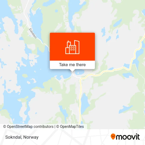 Sokndal map