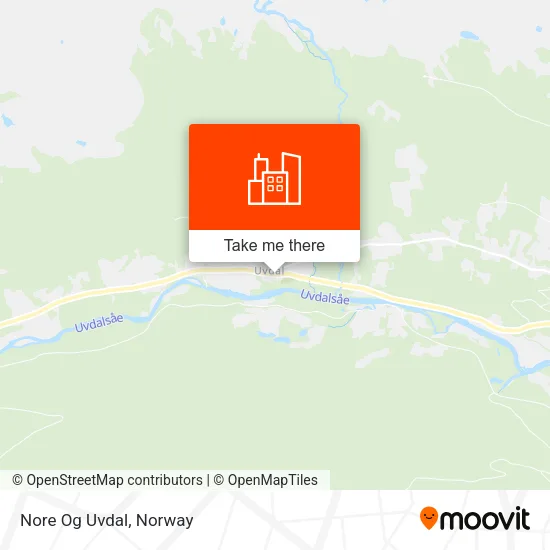 Nore Og Uvdal map