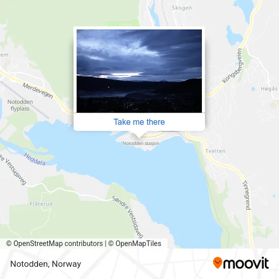 Notodden map