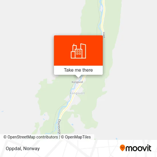 Oppdal map
