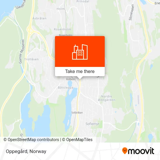 Oppegård map