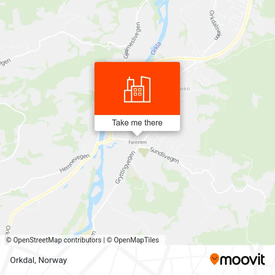Orkdal map