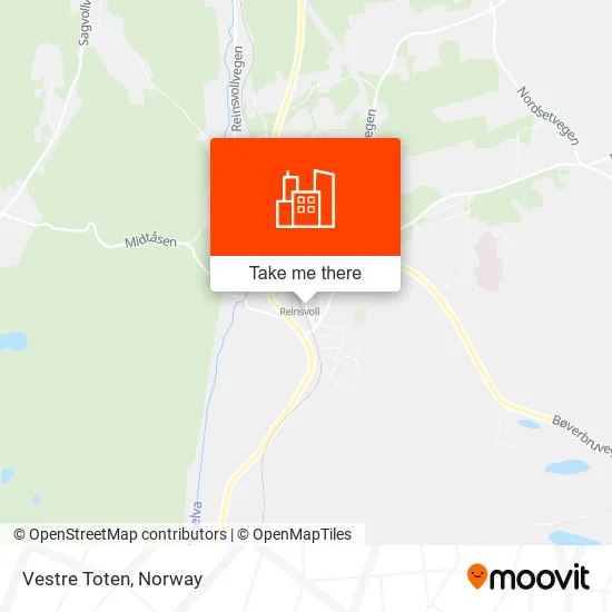 Vestre Toten map