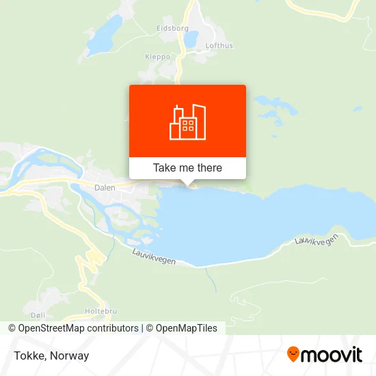 Tokke map