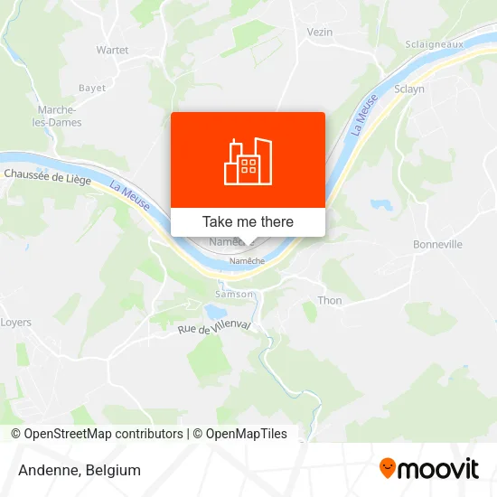 Andenne map